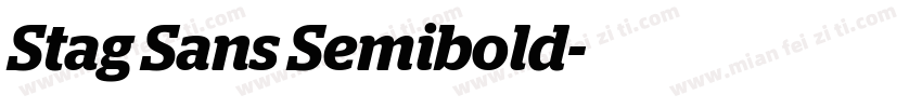 Stag Sans Semibold字体转换